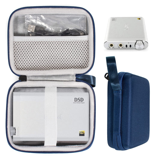 Headphone Amplifier Case for Sony PHA1A,Topping NX4 DSD and Creative Sound Blaster E5 High-Resolution USB DAC 600 ohm Headphone Amplifier by WGear, Fastening Elastic Strap, Featured Wrist Strap WGear