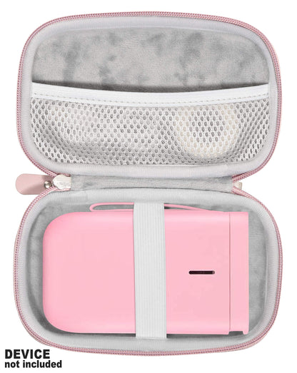 GETGEAR Portable Label Printer Case for Label Maker Machine NiiMbot D11 2020 Portable Wireless Connection Label Printer, mesh Pocket for Label Tape and Charge Cord GETGEAR