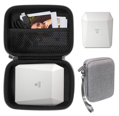 Protective Case for Fujifilm Instax SP-3 Mobile Printer by WGear, Mesh Pocket for Cable and Printing Paper WGear