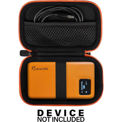 getgear Semi-Hard Travel Case for RoamWiFi 4G LTE Mobile Hotspot Router – Protective Carrying Organizer with Strap & Mesh Pocket getgearcase