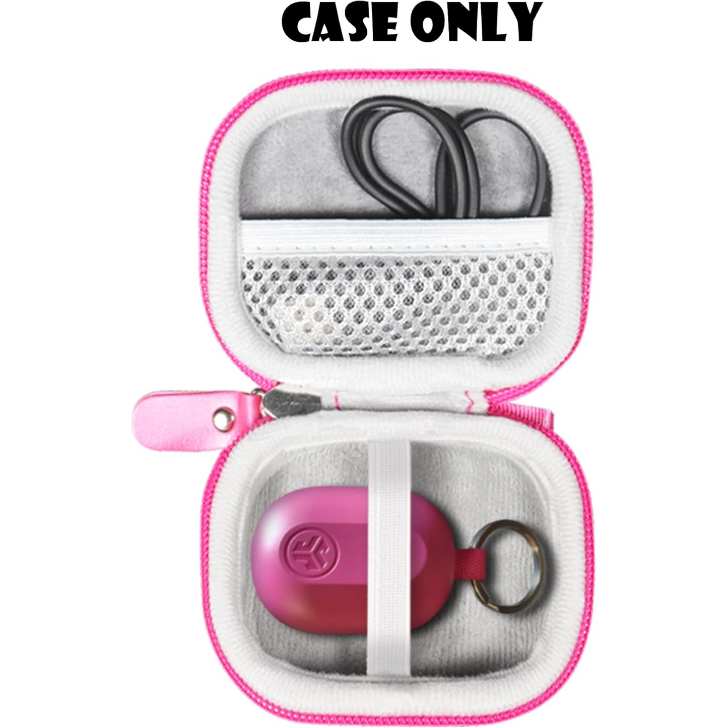 getgear Semi-Hard Earbuds Carrying Case for JLab Go Pop+, Go Air Pop, Air Tones/Tones+, JBuds Mini – Compact Organizer with Mesh Pocket getgearcase