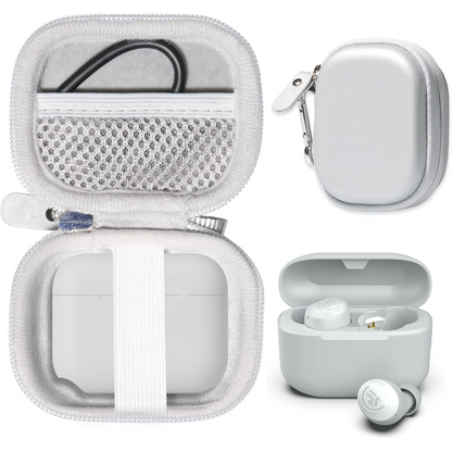 getgear Semi-Hard Earbuds Carrying Case for JLab Go Pop+, Go Air Pop, Air Tones/Tones+, JBuds Mini – Compact Organizer with Mesh Pocket getgearcase
