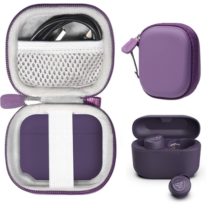 getgear Semi-Hard Earbuds Carrying Case for JLab Go Pop+, Go Air Pop, Air Tones/Tones+, JBuds Mini – Compact Organizer with Mesh Pocket getgearcase