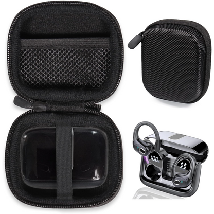 GETGEAR Hard Case for Aptkdoe 75Hrs Bluetooth 5.3 Sport Earbuds – Shockproof, Water-Resistant Travel Case with Accessory Storage