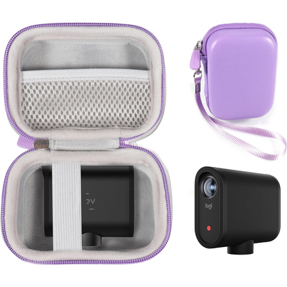 GETGEAR Hard Case for Logitech Mevo Start Live Streaming Camera – Shockproof, Water-Resistant Travel Case with Accessory Storage