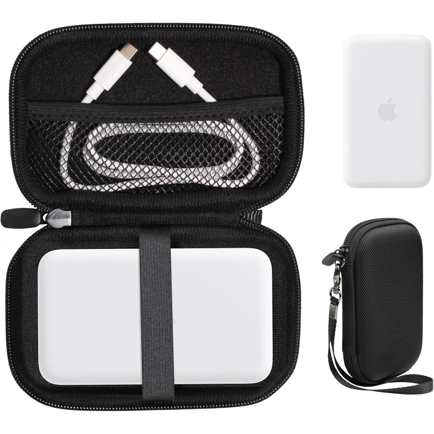 GETGEAR Hard Case for iPhone Air MagSafe Battery Pack – Shockproof, Water-Resistant Travel Case with Wrist Strap