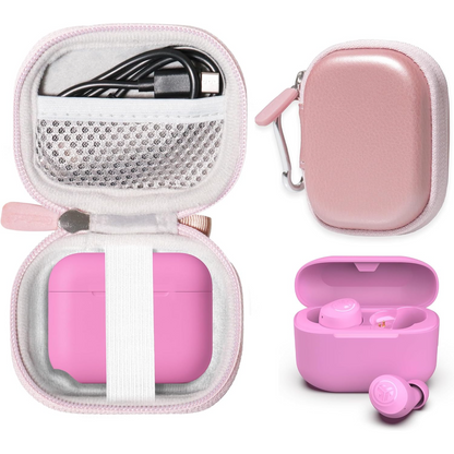 getgear Semi-Hard Earbuds Carrying Case for JLab Go Pop+, Go Air Pop, Air Tones/Tones+, JBuds Mini – Compact Organizer with Mesh Pocket getgearcase