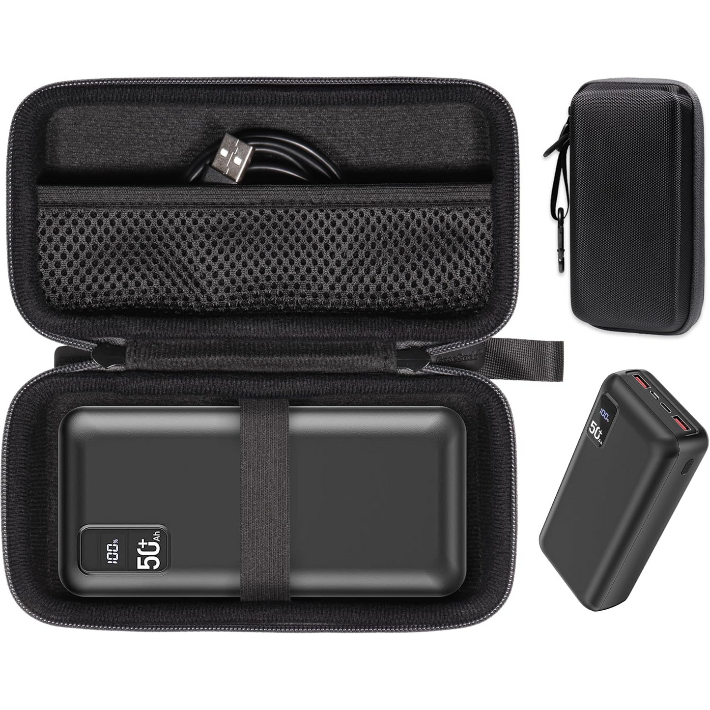 GETGEAR Hard Case for POIYTL 50000mAh 22.5W Fast Charging Power Bank — Shockproof Travel Carrying Case for USB-C Portable Charger getgearcase