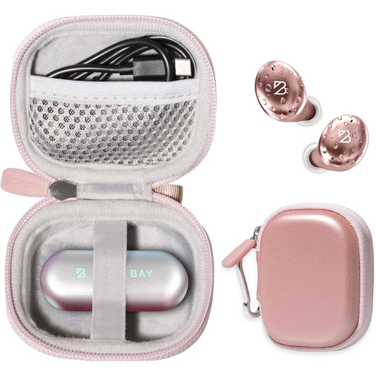 getgear Semi-Hard Carrying Case for Tempo 30 Wireless Earbuds – Compact Organizer for Charging Case, Cable & Accessories getgearcase