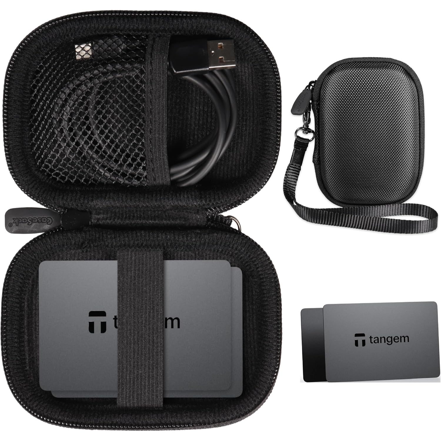 Protective Travel Case for TANGEM Secure Crypto Wallet – Compact Cold Storage Organizer getgearcase