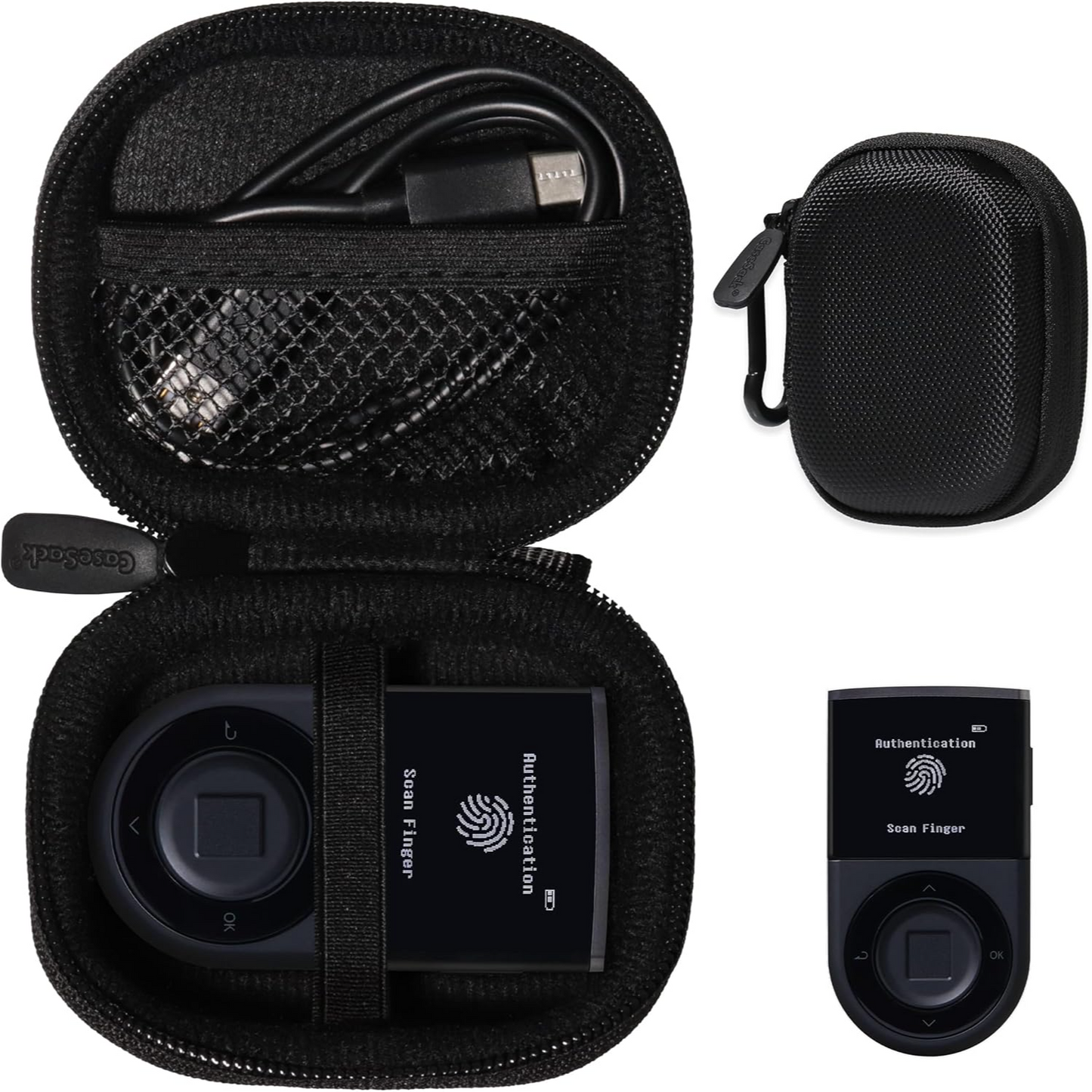 GETGEAR Hard Case for D’CENT Biometric Cold Wallet — Protective Bitcoin & Crypto Hardware Wallet Travel Case getgearcase