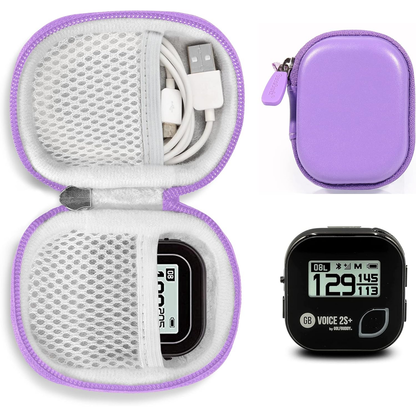 GETGEAR Hard Case for Golf GPS Devices – Shockproof, Water-Resistant Travel Case for GOLFBUDDY Voice 2S+, Bushnell NeoGhost & Garmin Approach G10