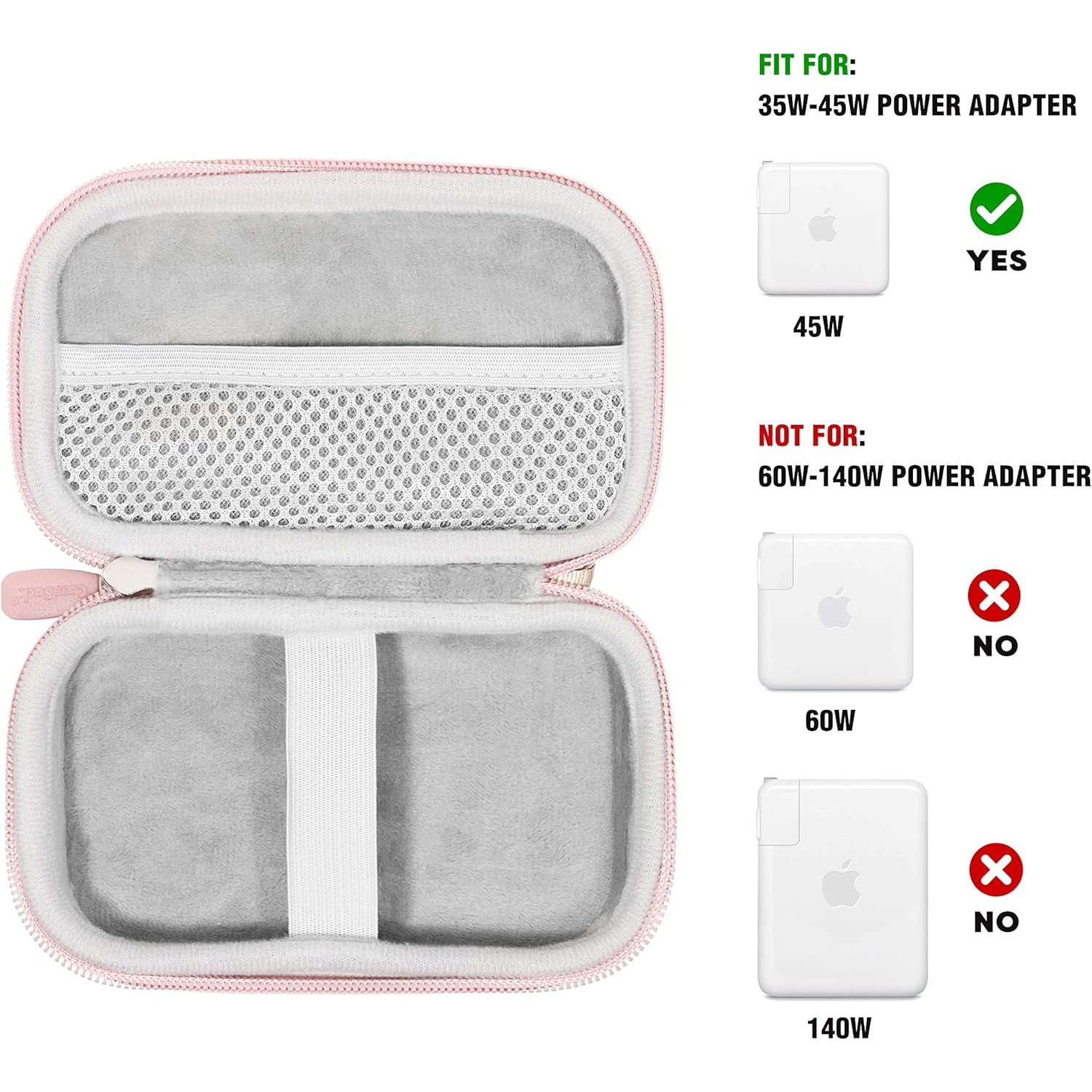 Protective Travel Case for 35W–45W MagSafe 2 Power Adapter – Compact Carrying Case for MacBook & iPhone Accessories getgearcase