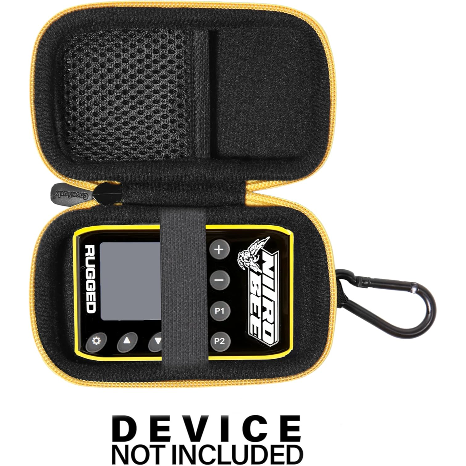 getgear Semi-Hard Carrying Case for Rugged Radios Nitro Bee Race Receiver – Protective Travel Organizer with Carabiner getgearcase