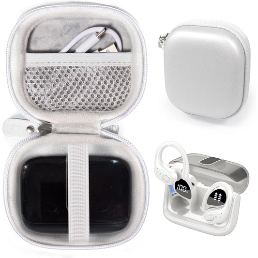 GETGEAR Hard Case for Aptkdoe 75Hrs Bluetooth 5.3 Sport Earbuds – Shockproof, Water-Resistant Travel Case with Accessory Storage