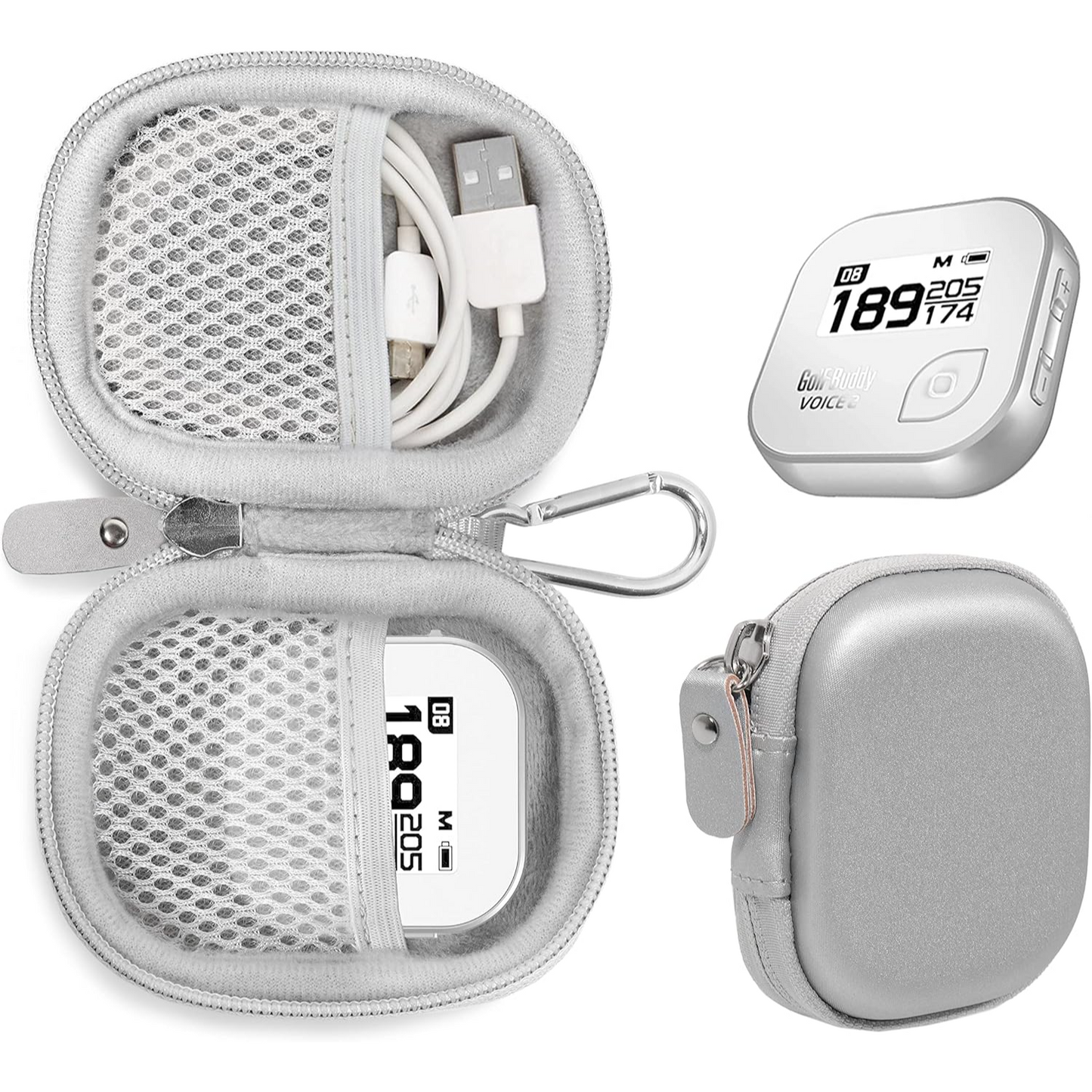 GETGEAR Hard Case for Golf GPS Devices – Shockproof, Water-Resistant Travel Case for GOLFBUDDY Voice 2S+, Bushnell NeoGhost & Garmin Approach G10