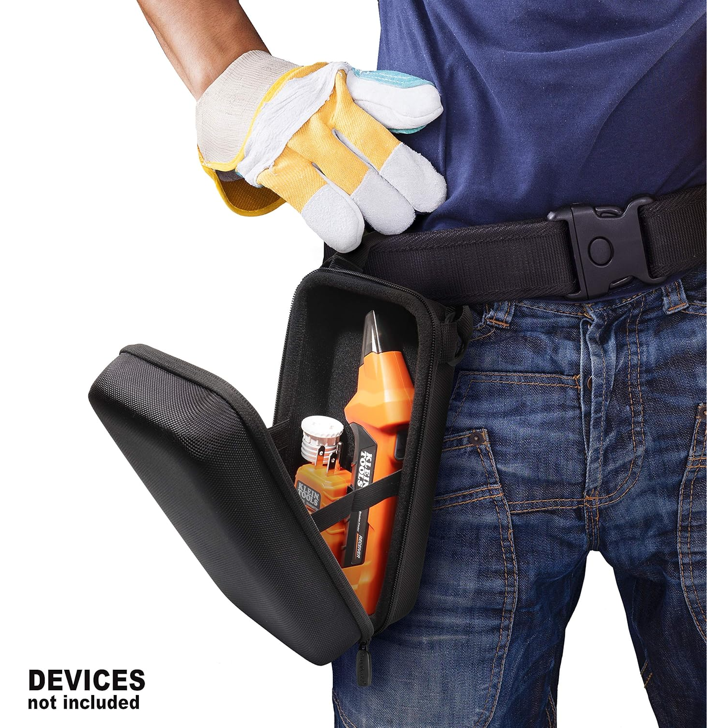 GETGEAR Hard Case for Klein Tools 80016, ET310 Circuit Breaker Finder, RT310 GFCI Outlet Tester & Accessory Kit — Shockproof Tool Storage Case getgearcase