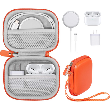 All-in-One Travel Case for iPhone MagSafe Charger, Battery Pack & AirPods – Compact Protective Organizer getgearcase