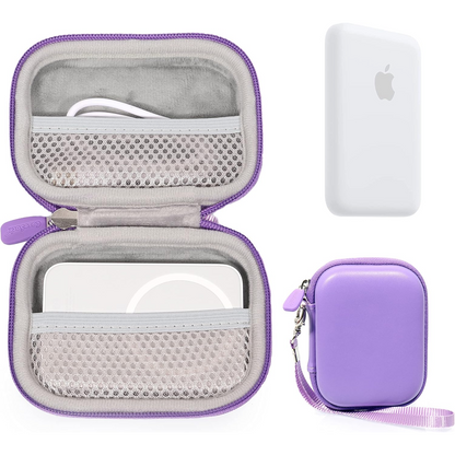 Protective Travel Case for Apple MagSafe Battery Pack – Compact, Lightweight Storage with Dual Mesh Pockets getgearcase