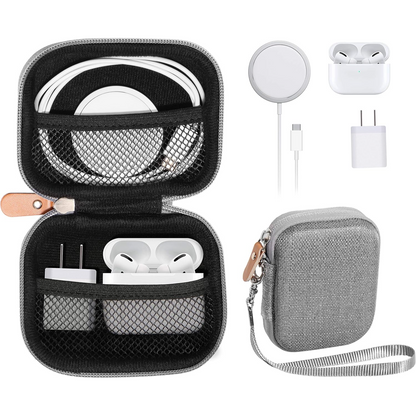 All-in-One Travel Case for iPhone MagSafe Charger, Battery Pack & AirPods – Compact Protective Organizer getgearcase