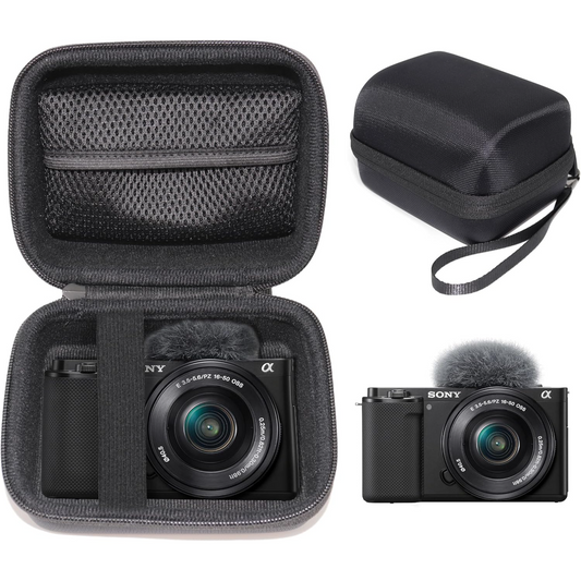 GETGEAR Hard Case for Sony Alpha ZV-E10 Camera – Shockproof, Water-Resistant Travel Case with Accessory Storage