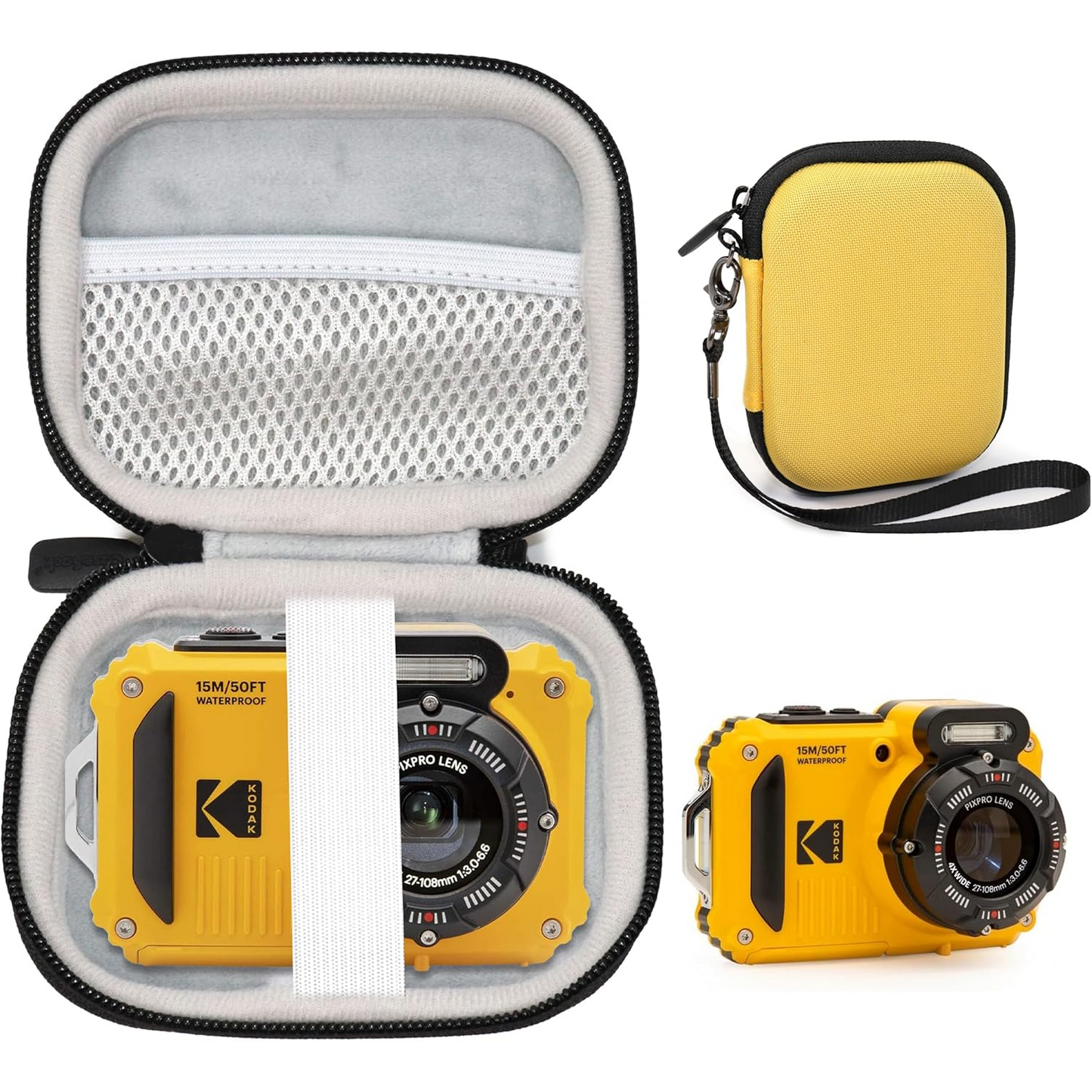 GETGEAR Hard Case for KODAK PIXPRO Digital Cameras – Shockproof, Water-Resistant Travel Case for FZ55, FZ45, C1 & WPZ2