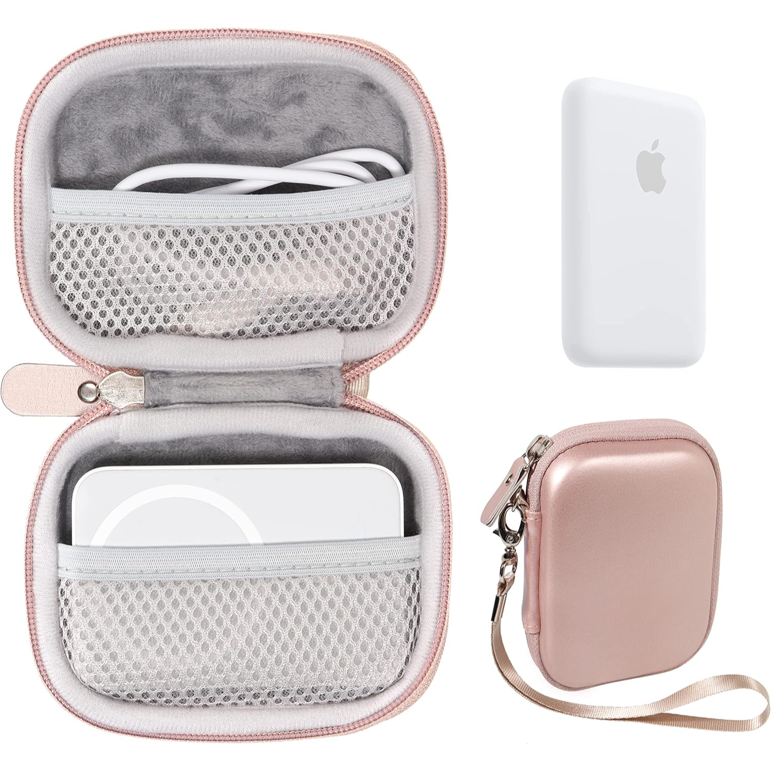 Protective Travel Case for Apple MagSafe Battery Pack – Compact, Lightweight Storage with Dual Mesh Pockets getgearcase